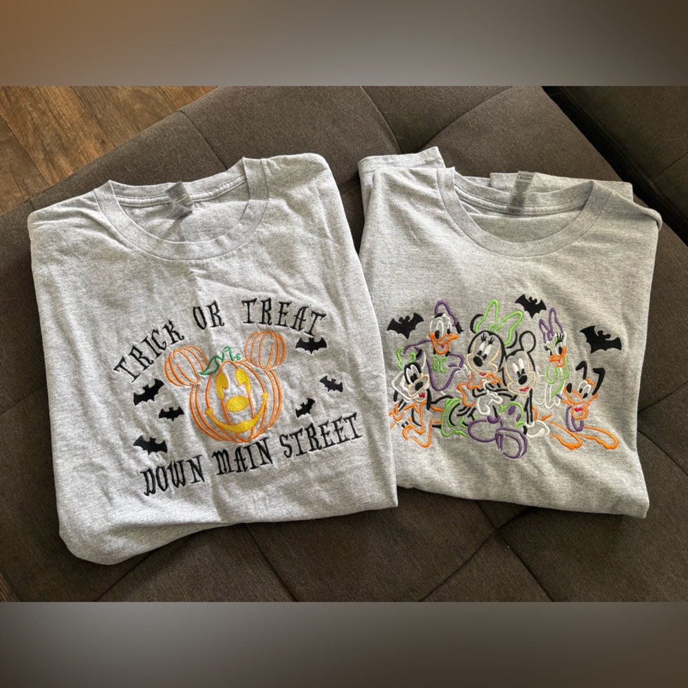 Gray Disney embroidered T-Shirt Bundle